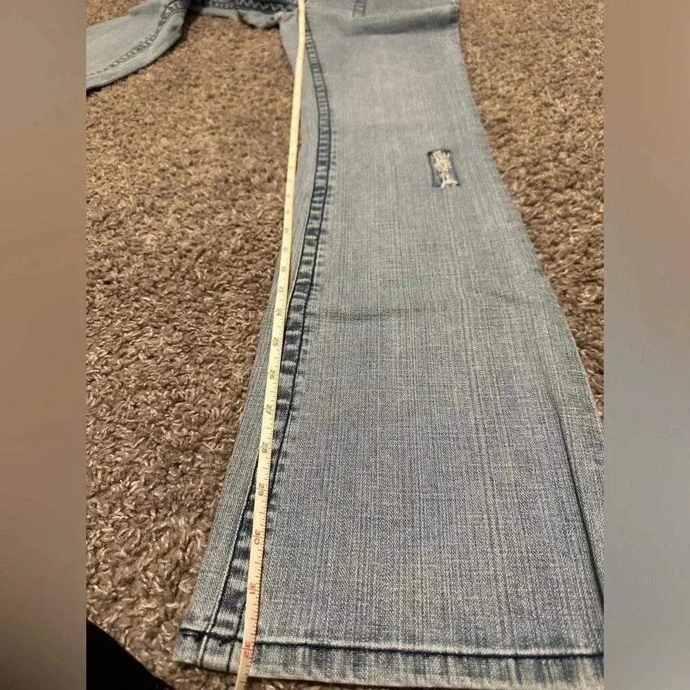 SEVEN7 Women’s Cotton Flare Light Denim Jeans size 28 - Picture 9 of 16
